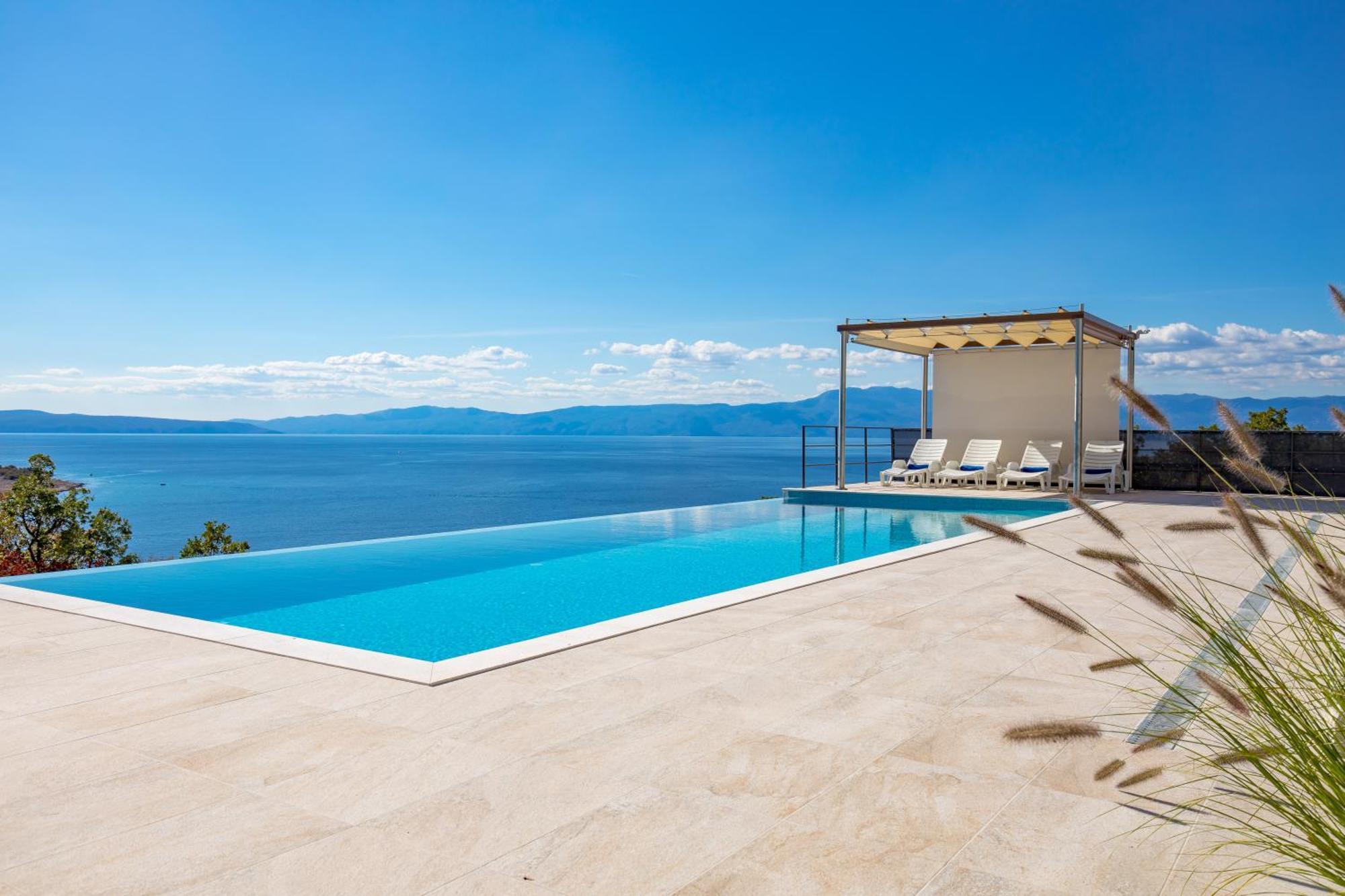 Luxury Villa Ostro With Pool & Krk Bridge View 클랄제비카 외부 사진