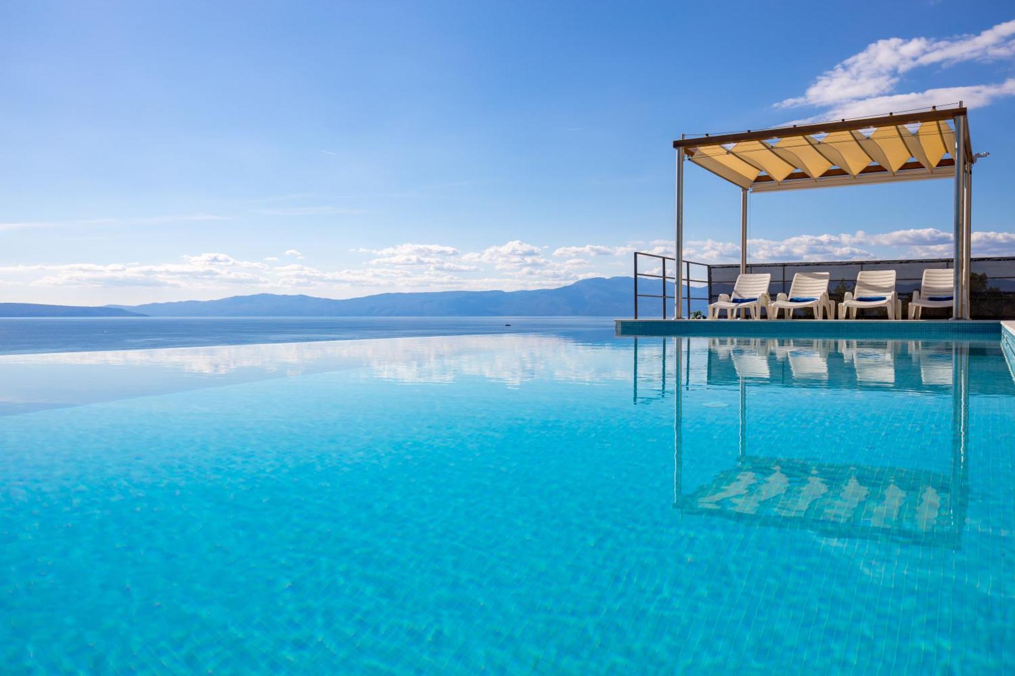 Luxury Villa Ostro With Pool & Krk Bridge View 클랄제비카 외부 사진