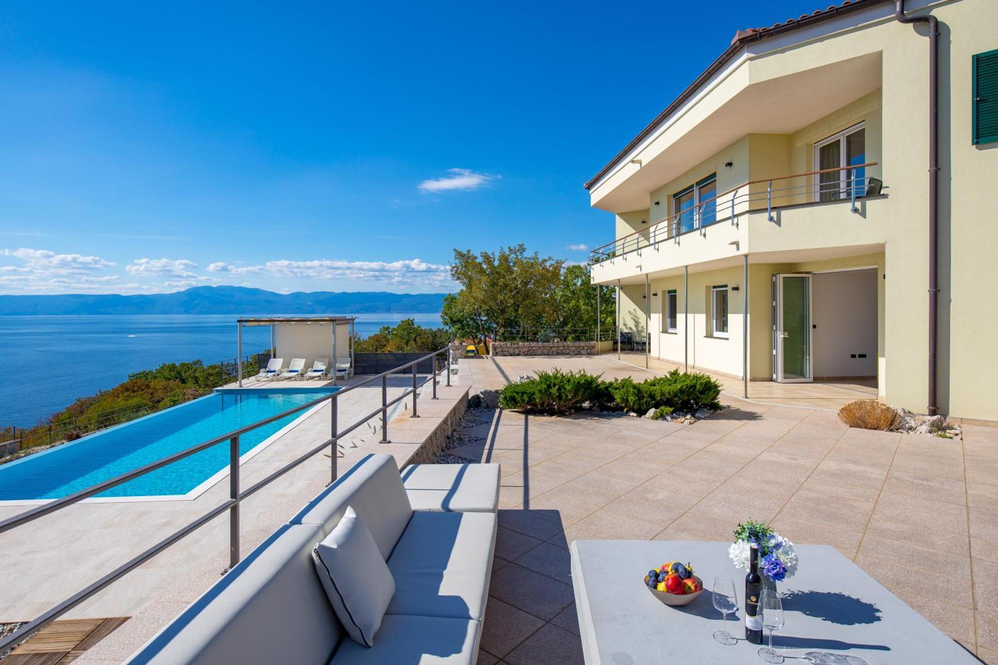 Luxury Villa Ostro With Pool & Krk Bridge View 클랄제비카 외부 사진
